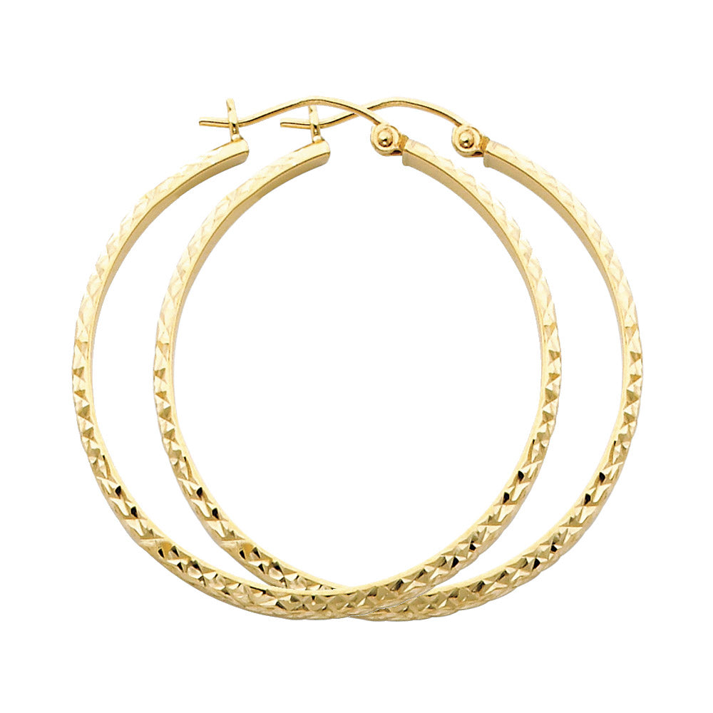 Hollow Hoop Earrings (35mm)