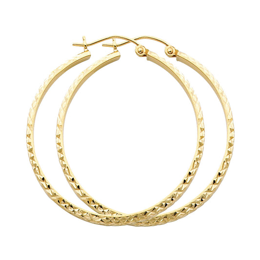 Hollow Hoop Earrings (35mm)