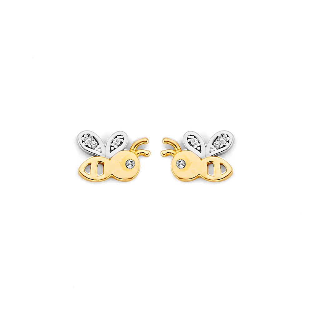 Mini Bee Earrings