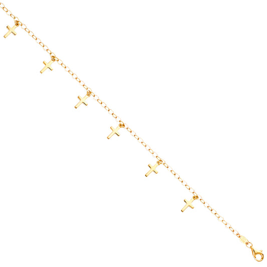 Dangling Cross Bracelet