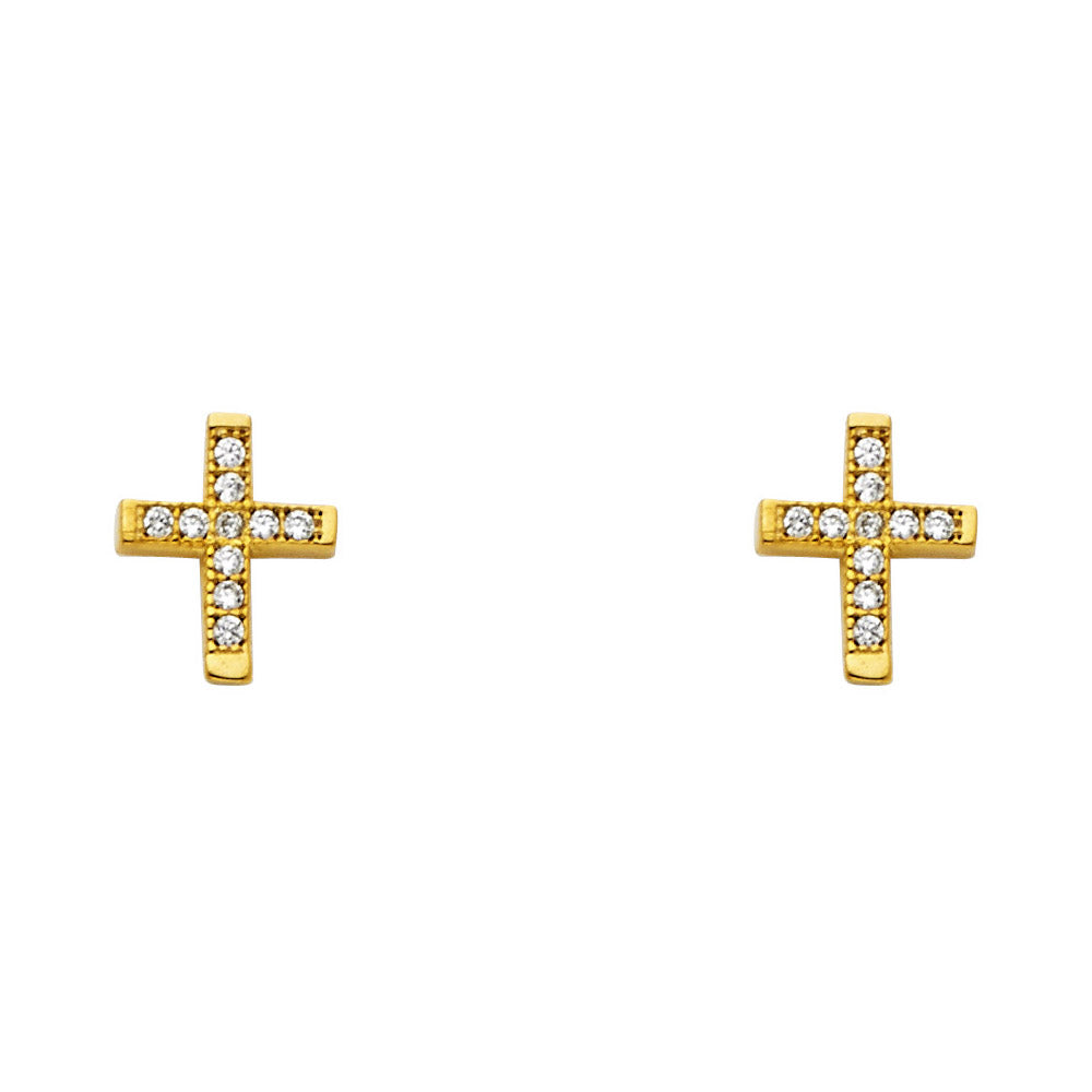 Sparkle Cross  Earrings