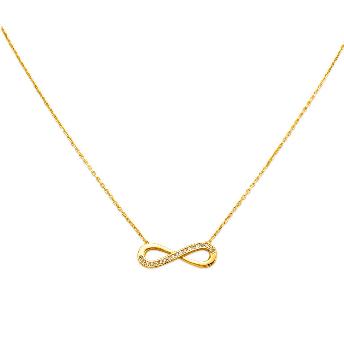 Infinity CZ Necklace