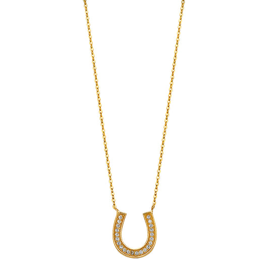 Mini Lucky Horseshoe Necklace