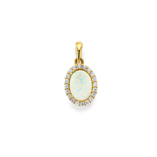 Oval Opal Pendant