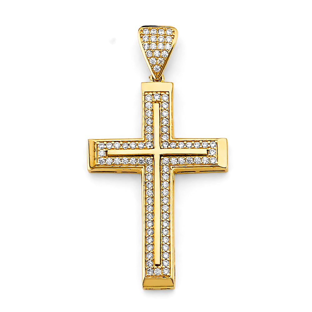 CZ Cross Pendant