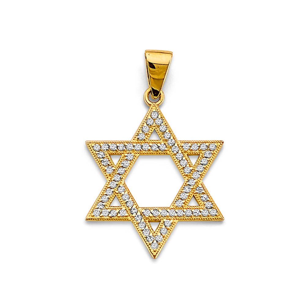 CZ Star of David Pendant