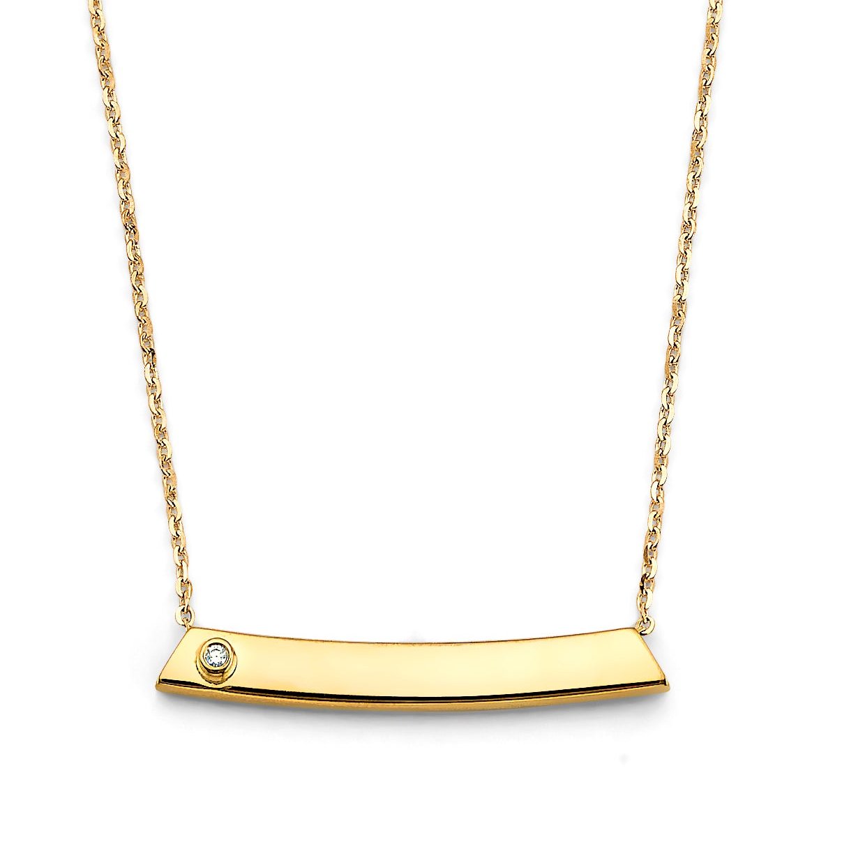 Curved Sparkle Necklace