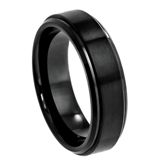 Black Tungsten Ring 6MM