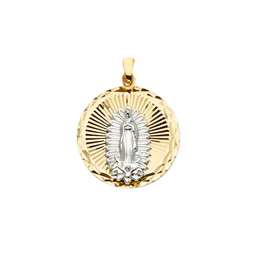 Round Virgen de Guadalupe Pendant