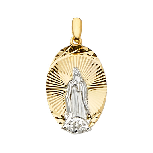 Oval Virgen de Guadalupe Pendant