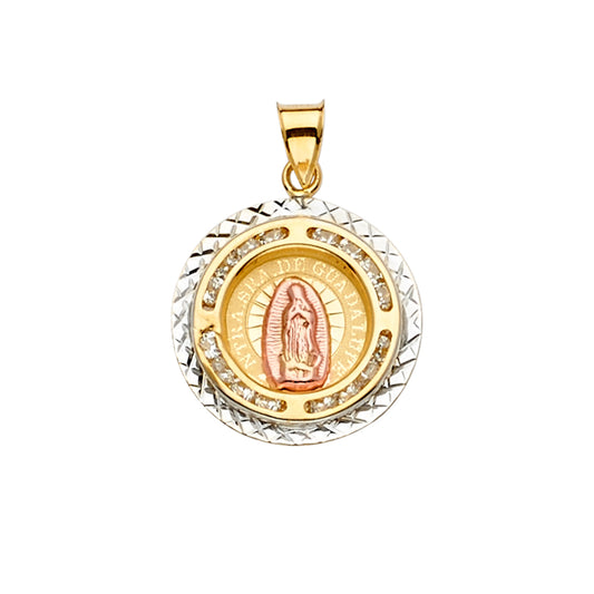 Round Virgencita Pendant