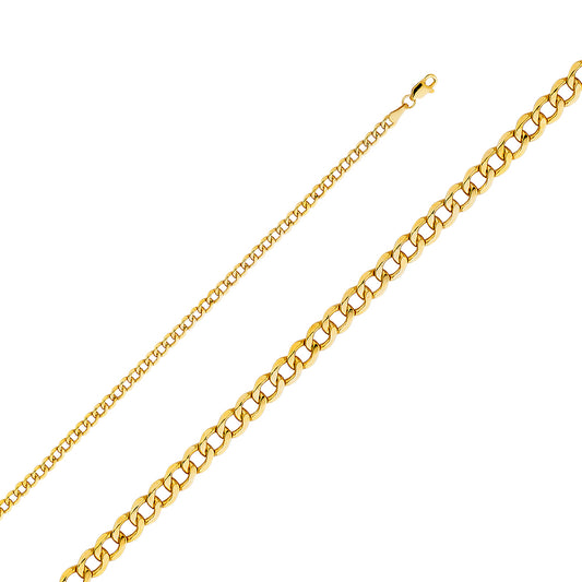 Hollow Cuban Chain 3.4MM