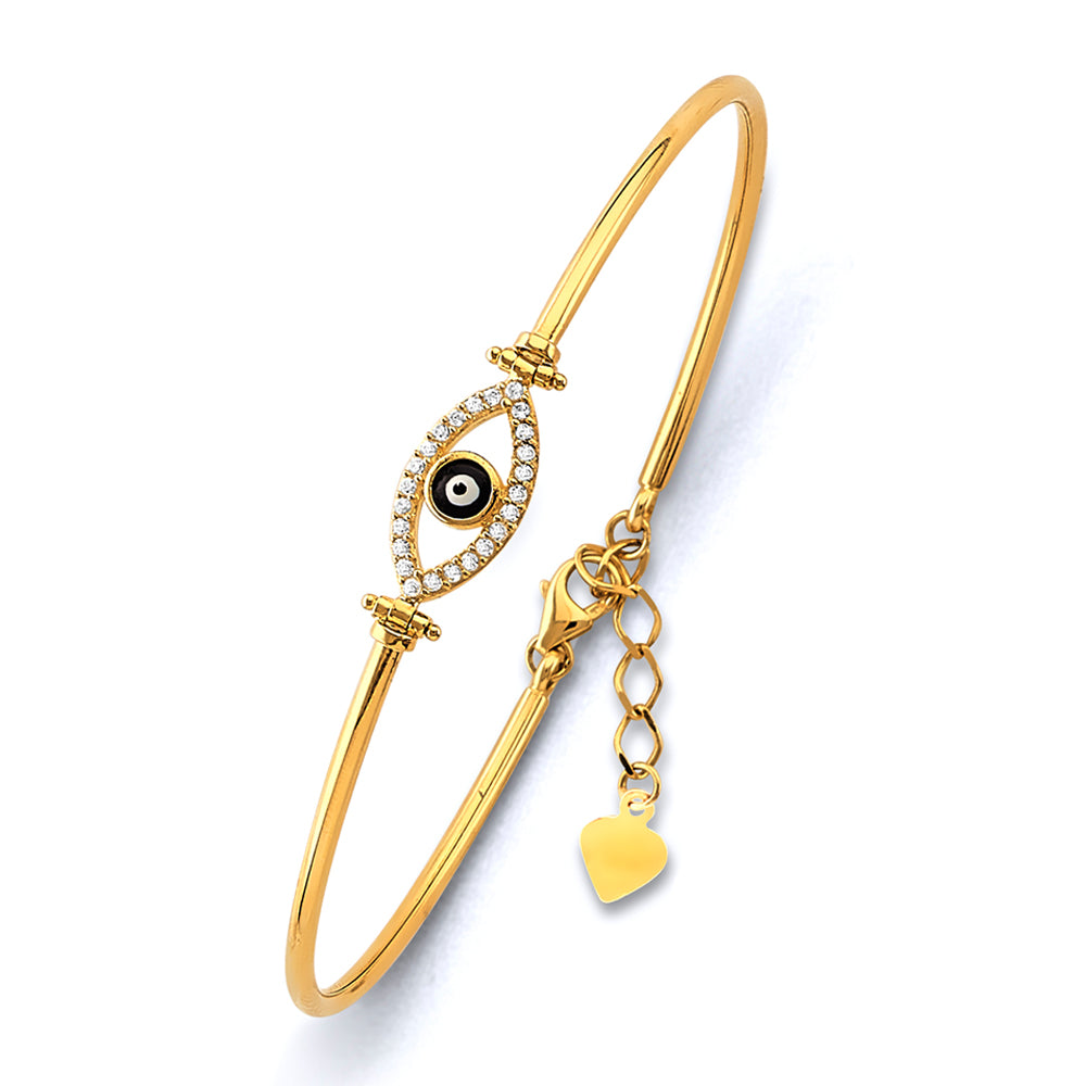 Adjustable Evil Eye Bangle