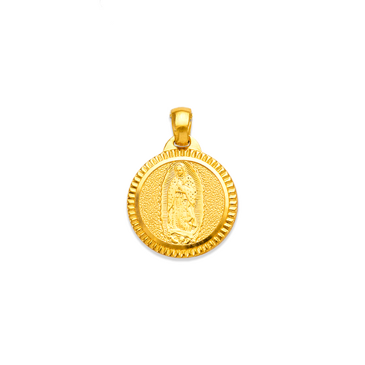 Round Virgencita Pendant