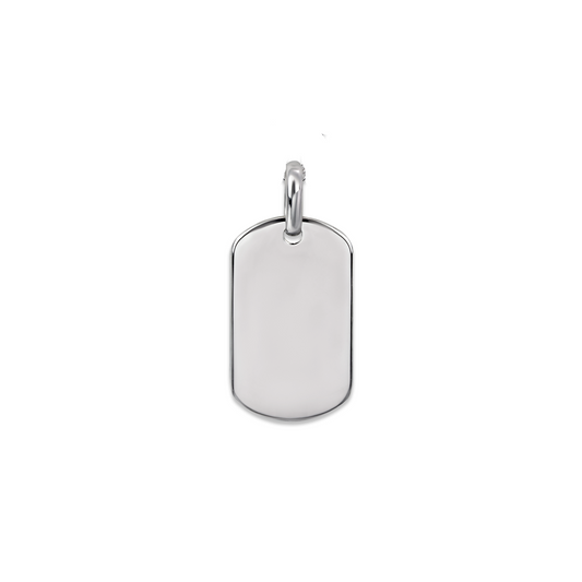 White Gold ID Pendant