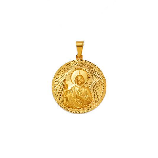 Round San Judas Pendant 20MM