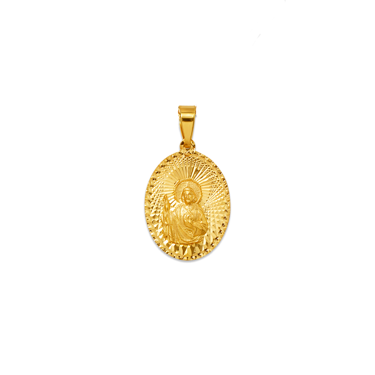 Oval San Judas Pendant