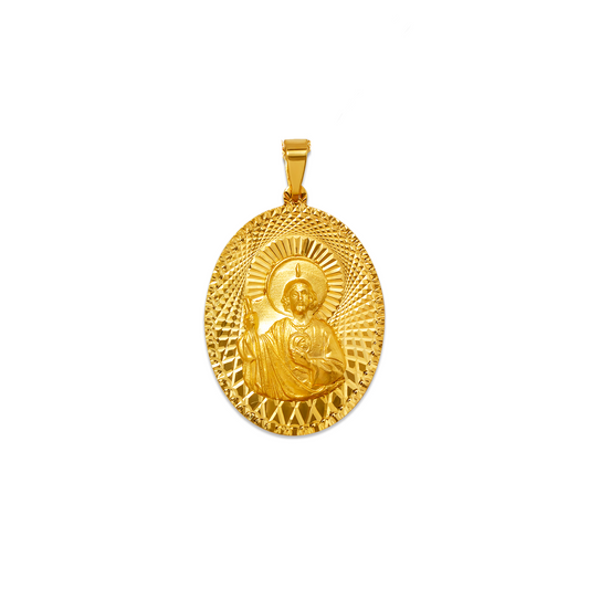 Oval San Judas Pendant 24MM