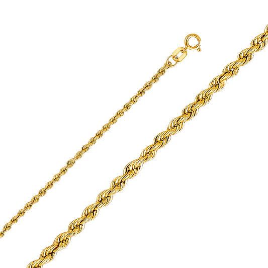 Hollow Rope Chain 2MM