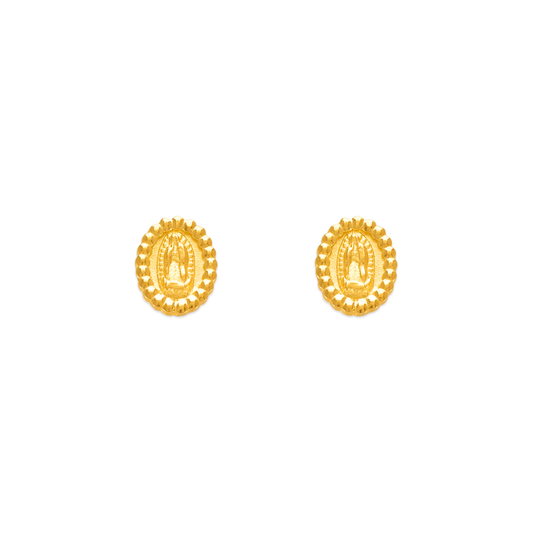 Bead Virgencita Stud Earrings