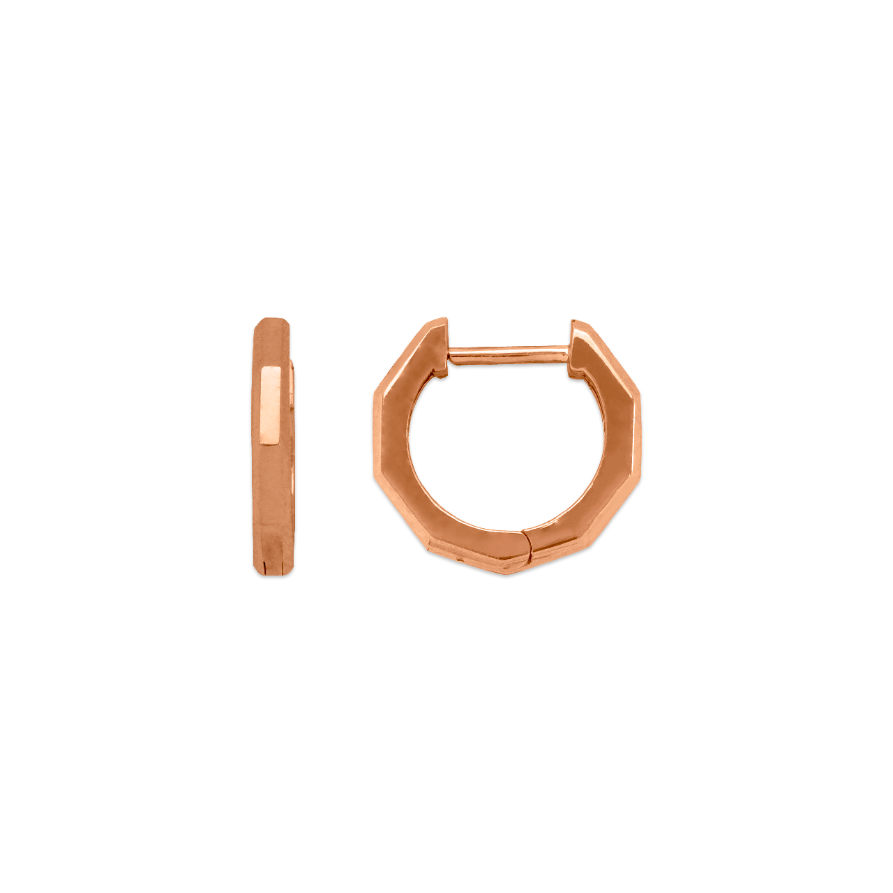 Rose Gold Huggies (11mm)