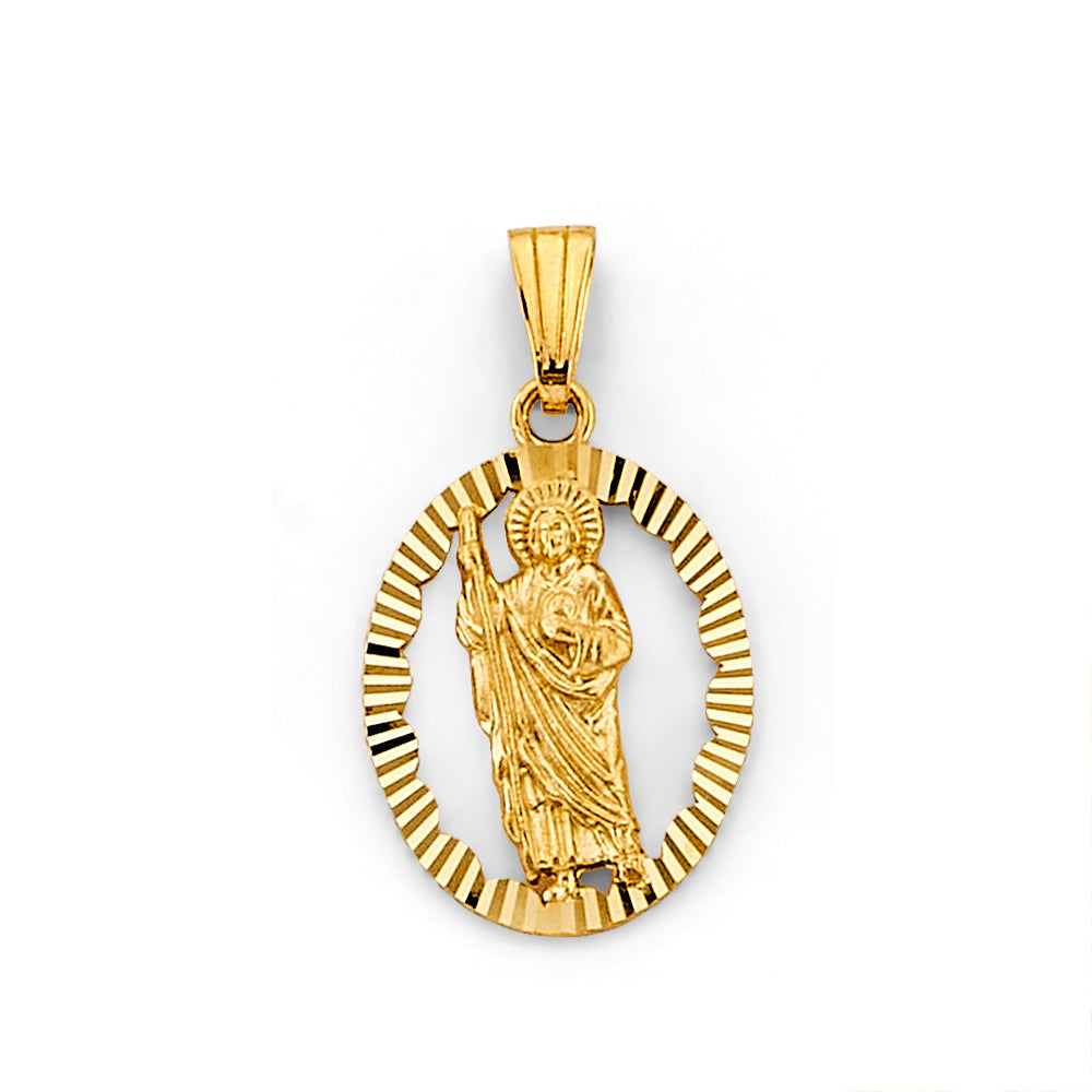 Oval San Judas Pendant