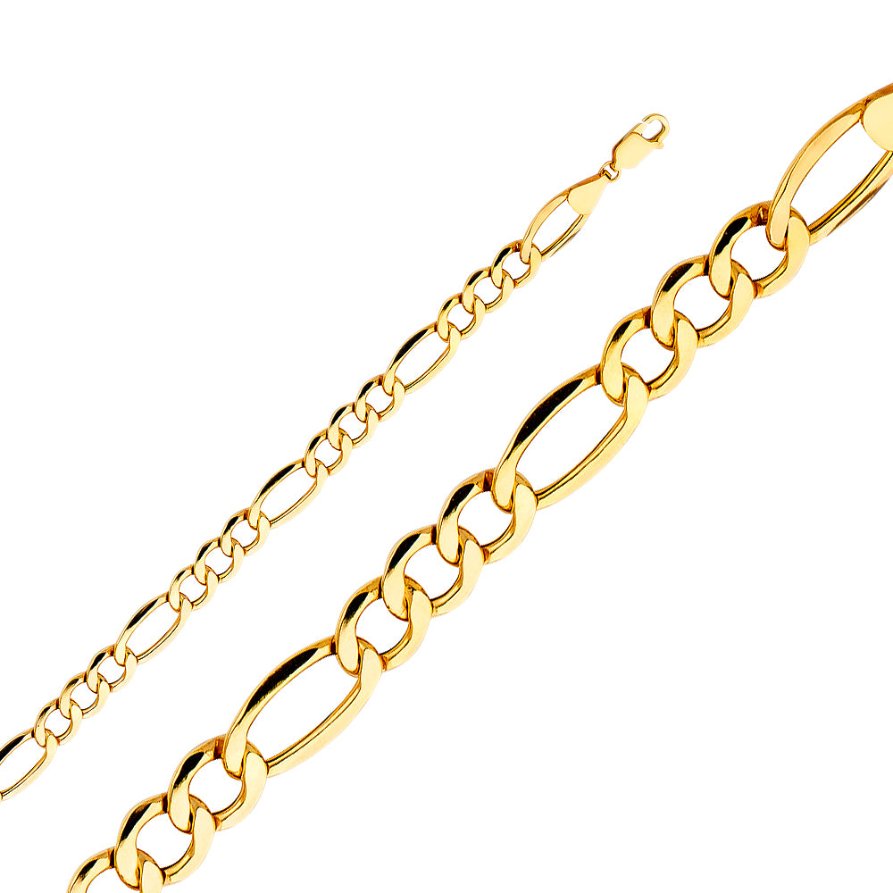 Hollow Figaro Chain 7MM