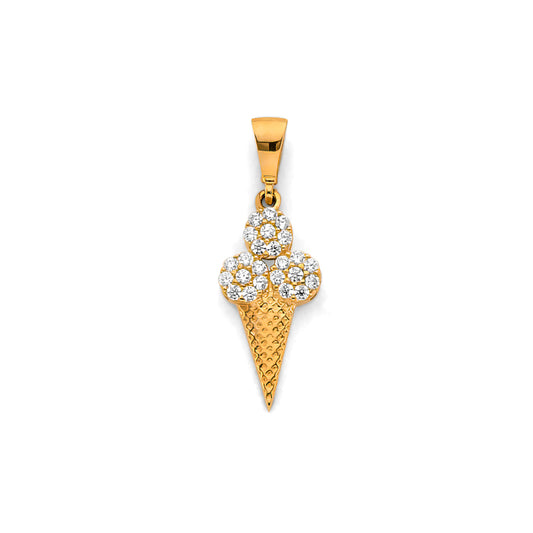 Sweet Ice Cream Cone Pendant