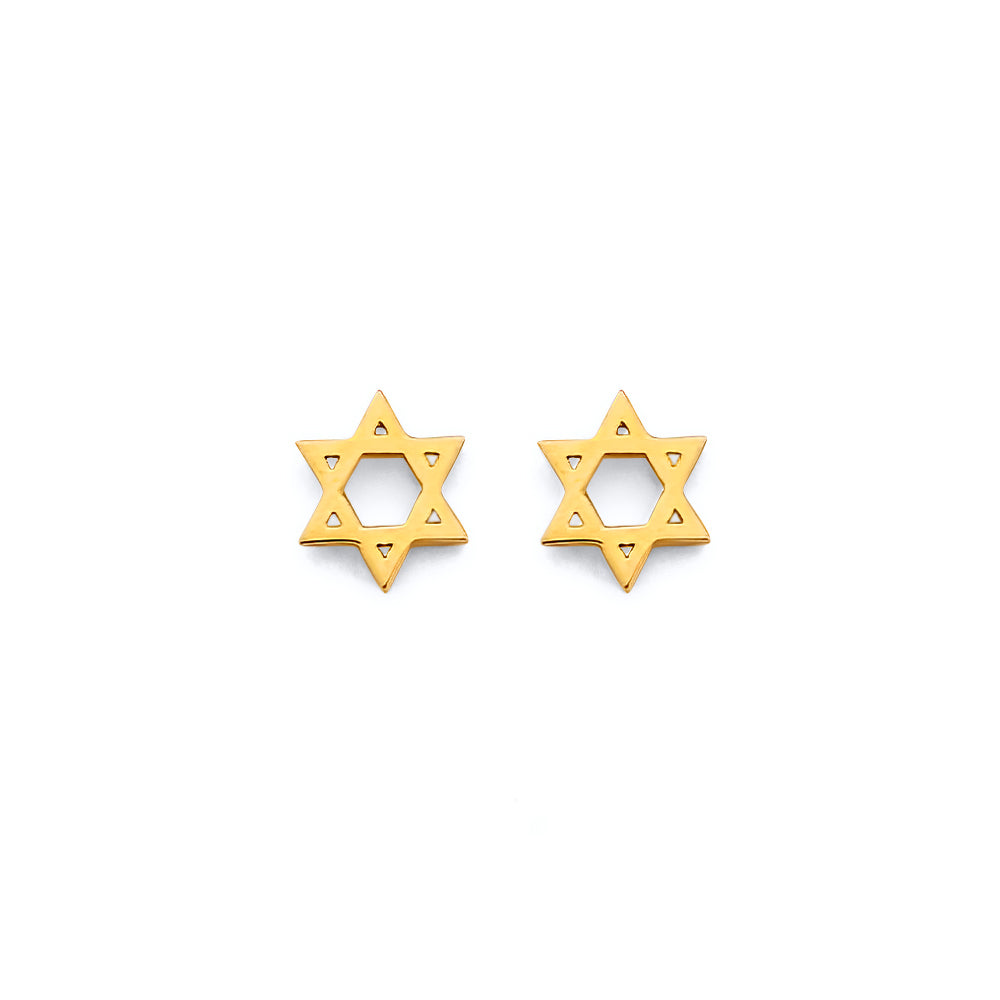 Mini Star of David Earrings