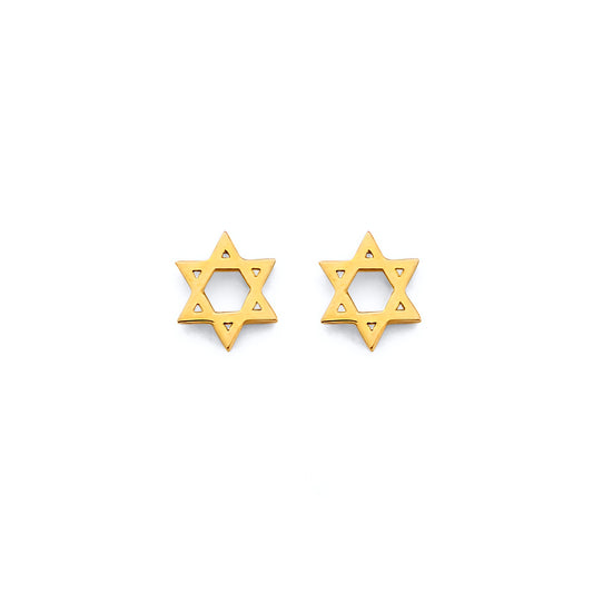 Mini Star of David Earrings