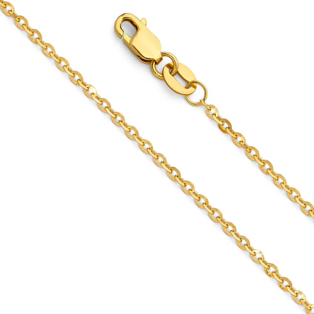 Diamond Cut Rolo Chain 1.6MM