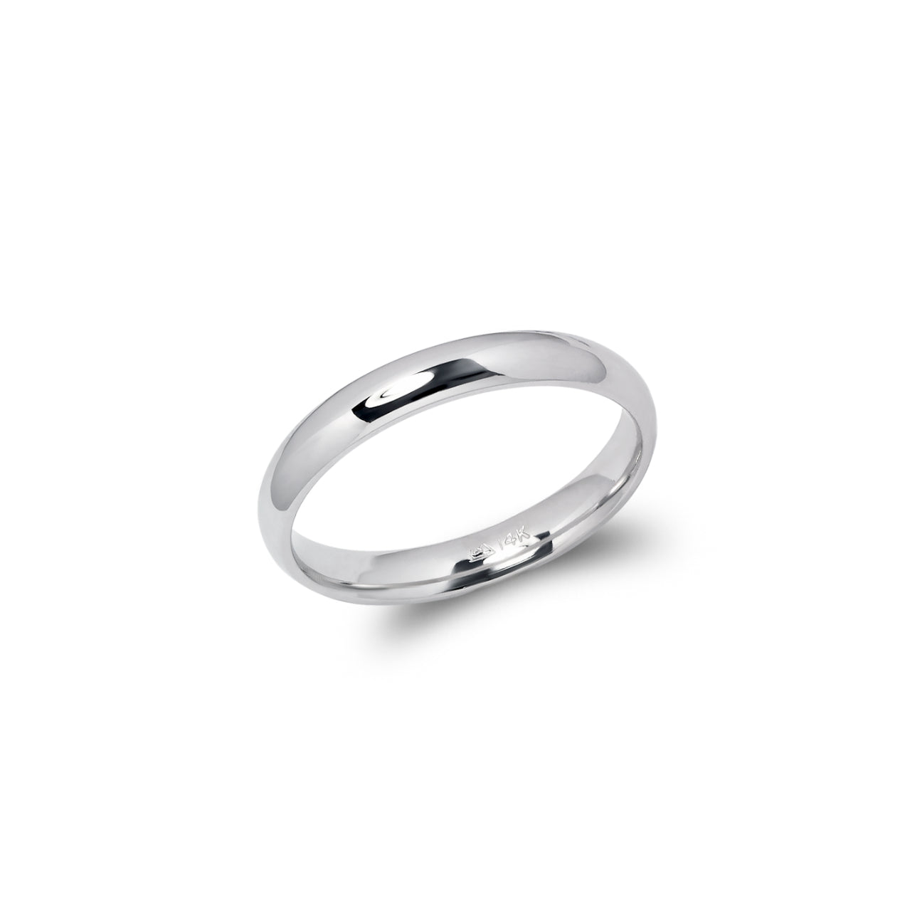 Mia White Gold Band 3mm