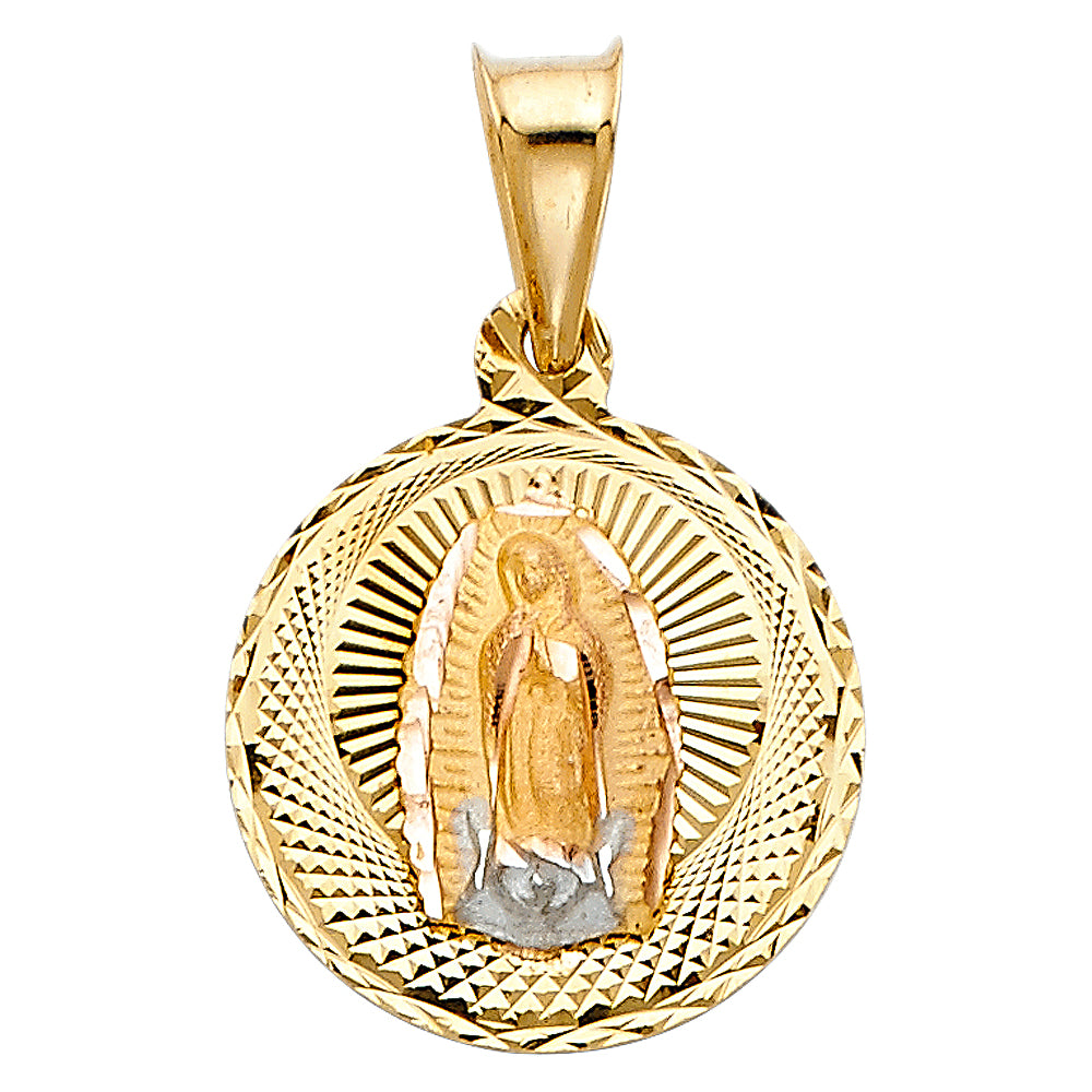 Round Virgen de Guadalupe Pendant