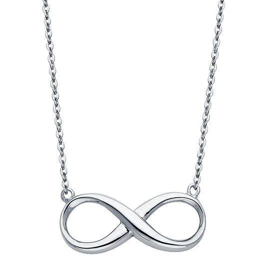 White Gold Infinity Necklace