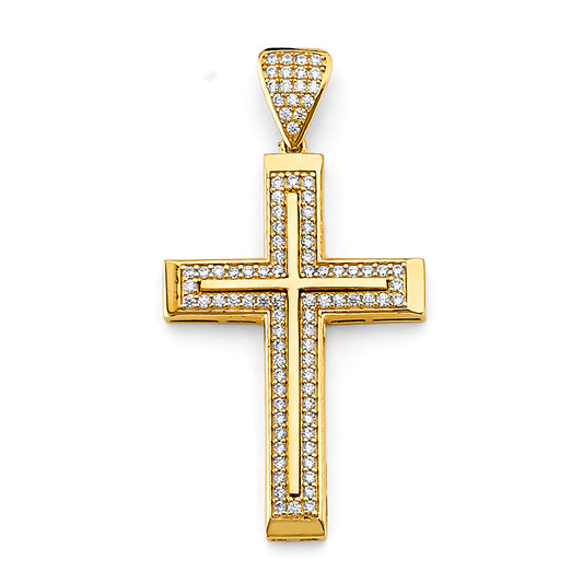 CZ Cross Pendant