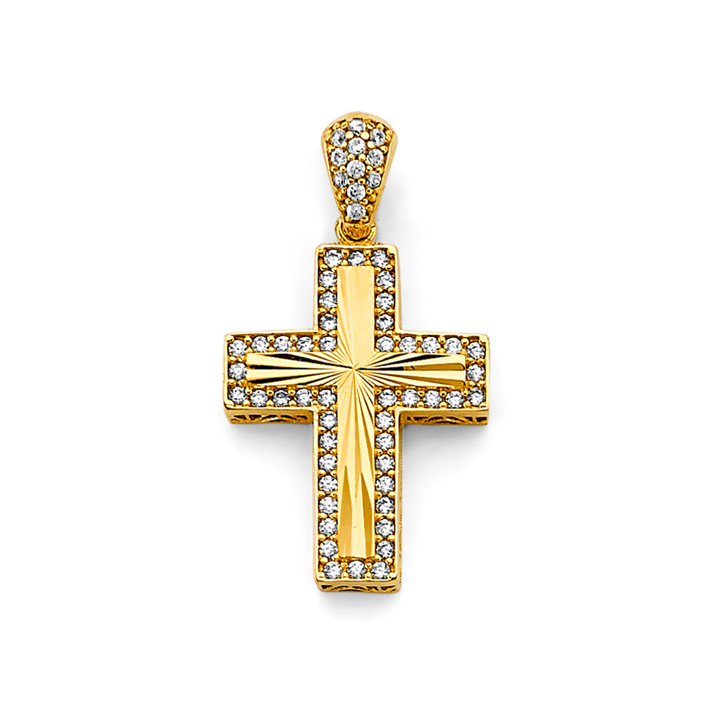 CZ Cross Pendant