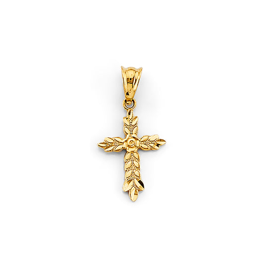 Mini Rose Cross Pendant