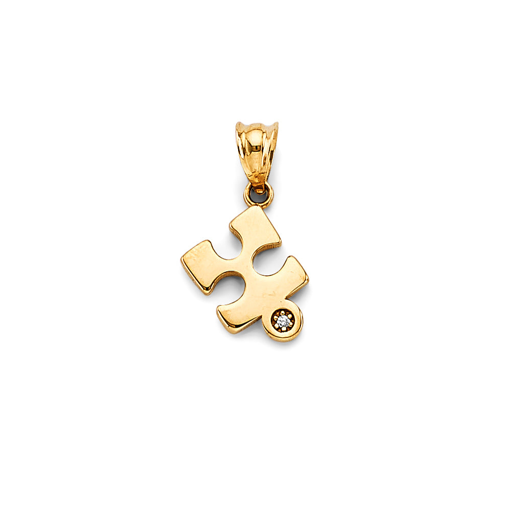 Mini CZ Puzzle Pendant