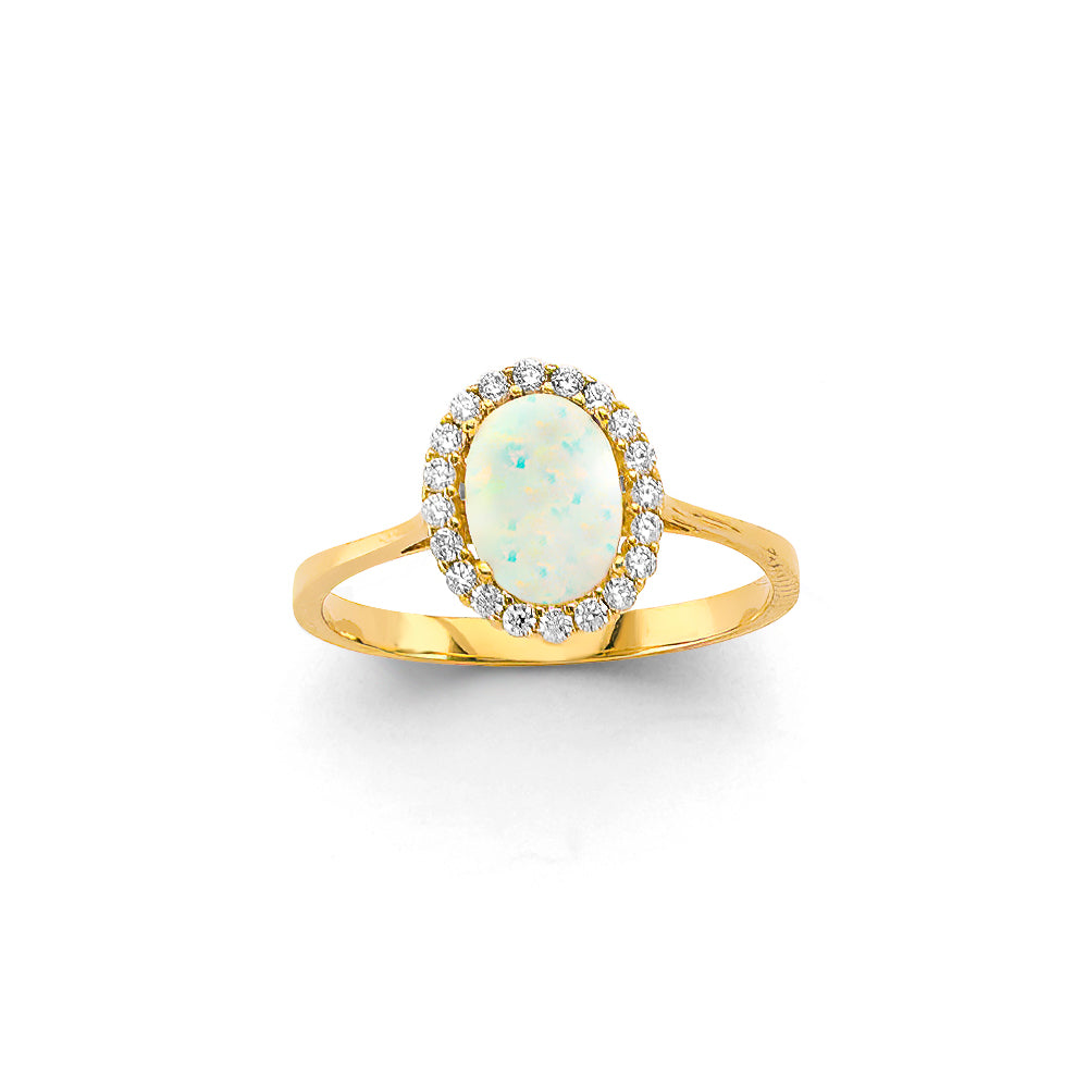 Oval Opal Ring