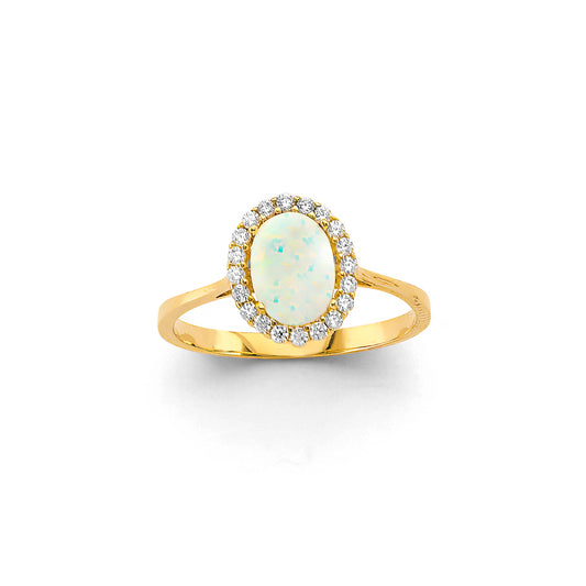 Oval Opal Ring