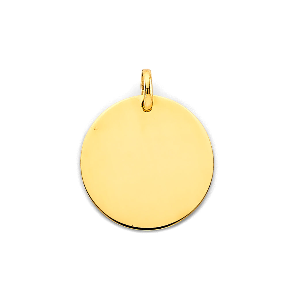 Round Engravable Pendant