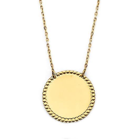 Round Engravable Necklace