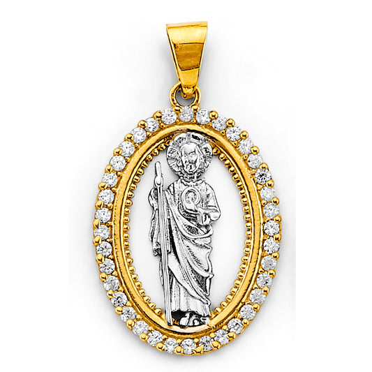 Oval San Judas Pendant