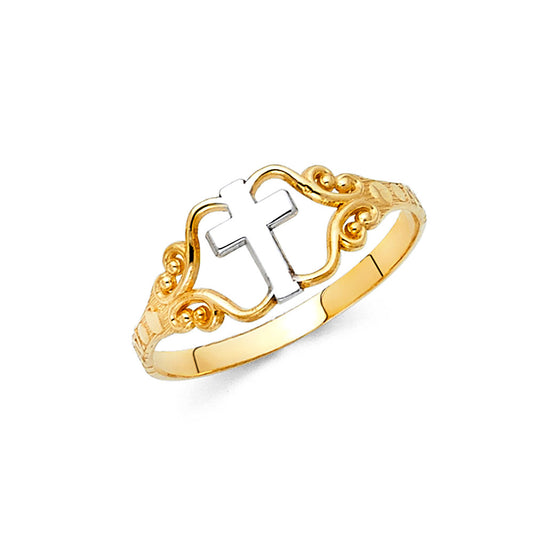 Scroll Cross Ring